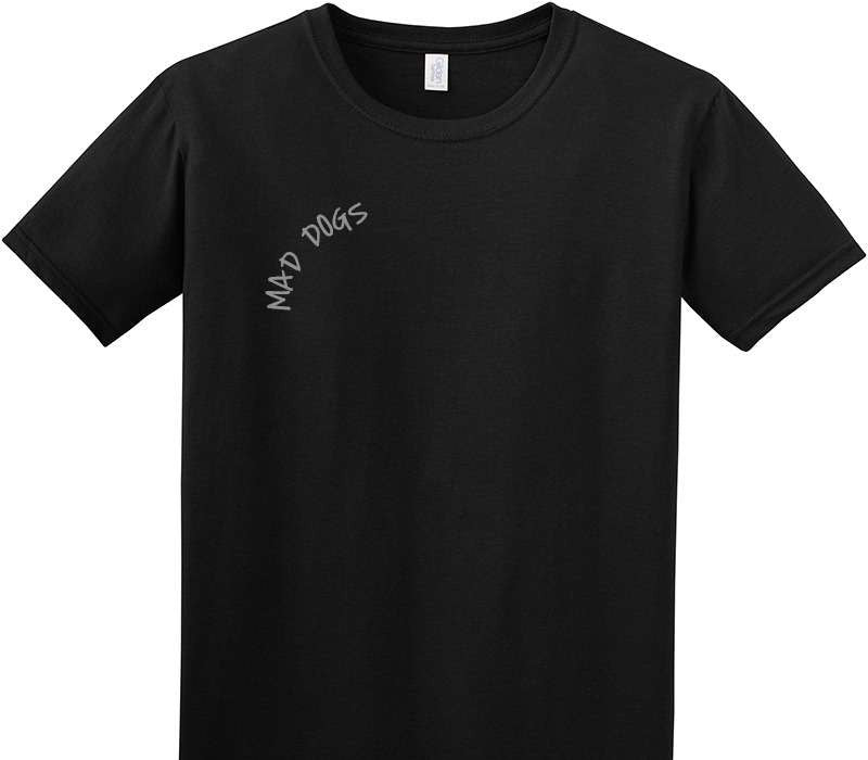 Custom Adult Soft Style 100% Cotton Black T-Shirt