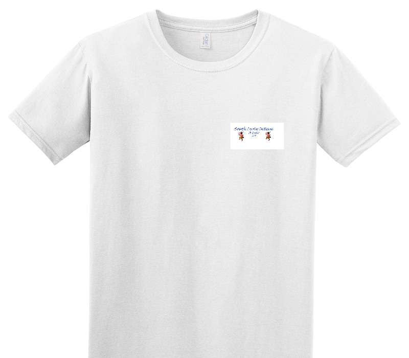 Custom Adult Soft Style 100% Cotton White T-Shirt
