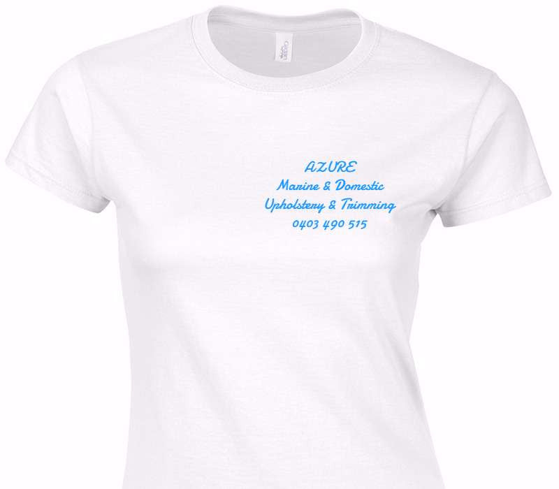 Custom Womens Soft Style 100% Cotton White T-Shirt