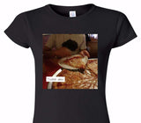 Custom Womens Soft Style 100% Cotton Black T-Shirt