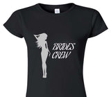 Custom Womens Soft Style 100% Cotton Black T-Shirt