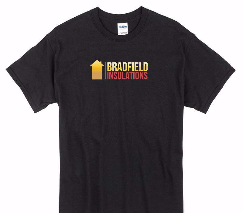Custom Gildan 100% Cotton Black T-Shirt
