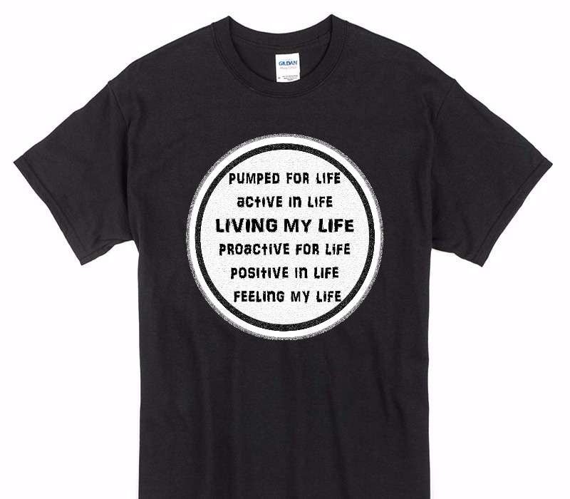 Custom Gildan 100% Cotton Black T-Shirt