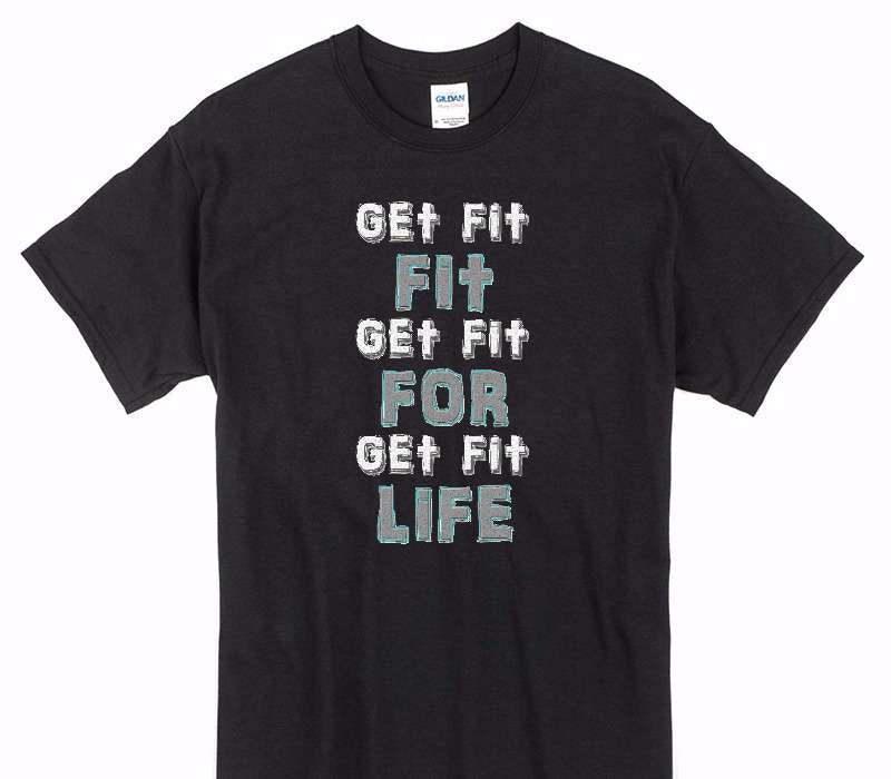 Custom Gildan 100% Cotton Black T-Shirt