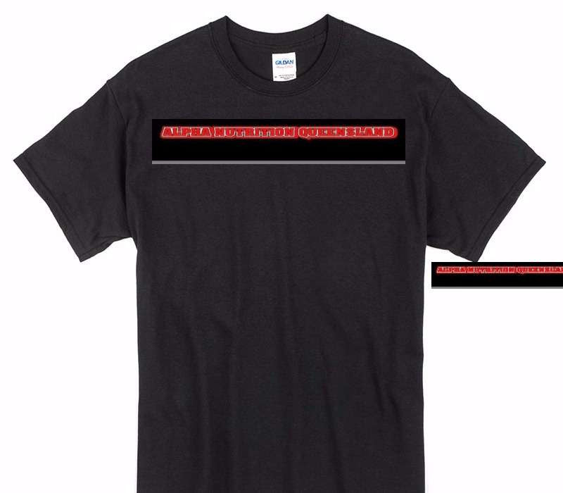 Custom Gildan 100% Cotton Black T-Shirt
