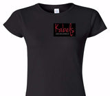Custom Womens Soft Style 100% Cotton Black T-Shirt