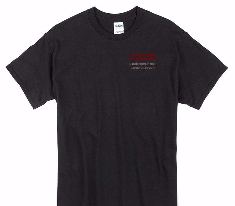 Custom Gildan 100% Cotton Black T-Shirt
