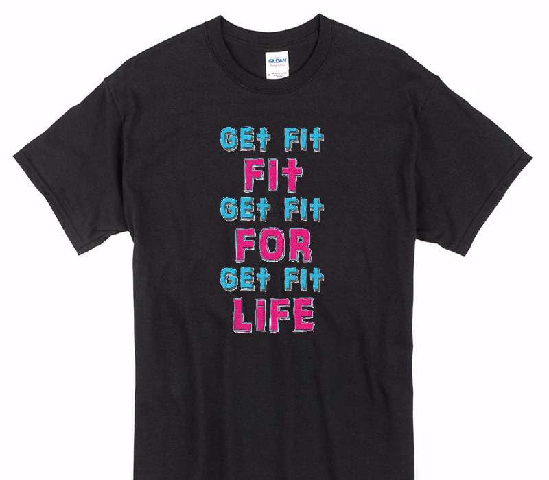 Custom Gildan 100% Cotton Black T-Shirt