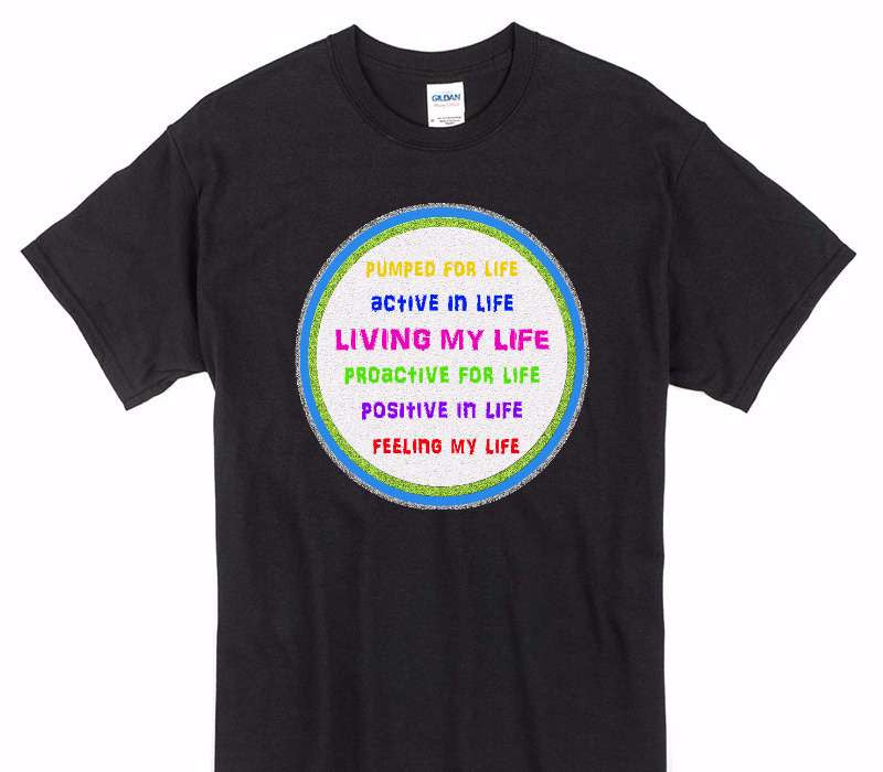 Custom Gildan 100% Cotton Black T-Shirt