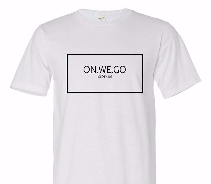 Custom Adult 100% Organic Cotton White T-Shirt
