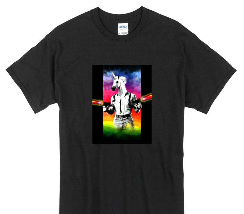 Custom Gildan 100% Cotton Black T-Shirt