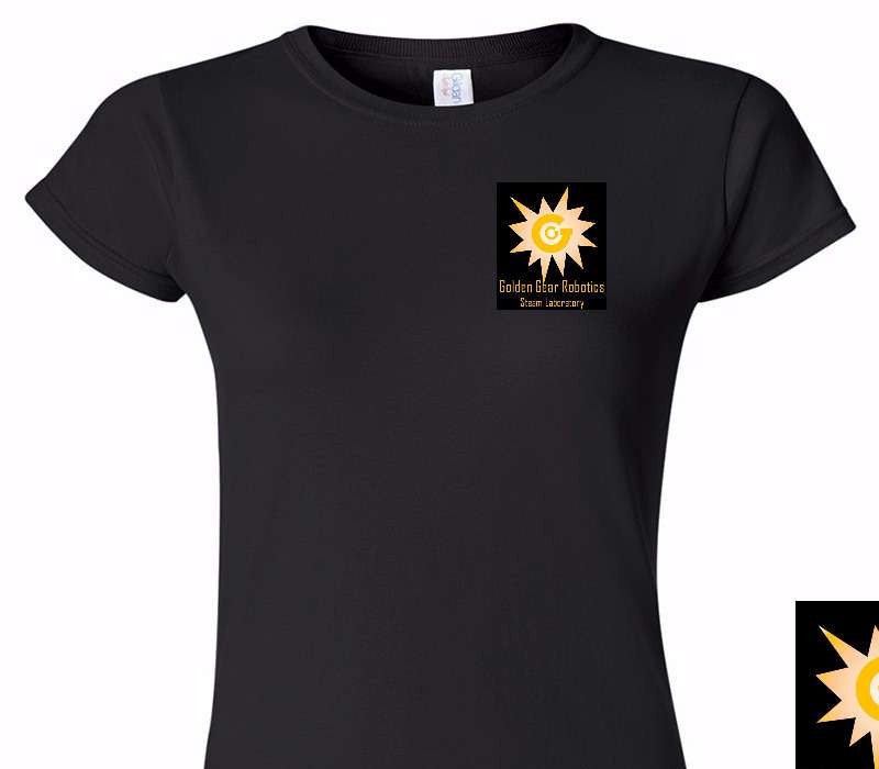 Custom Womens Soft Style 100% Cotton Black T-Shirt