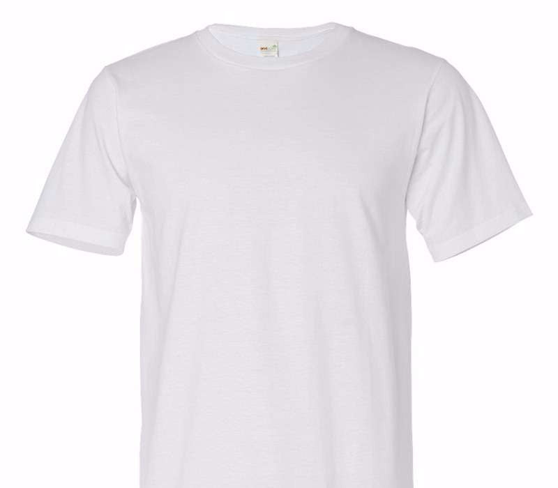 Custom Adult 100% Organic Cotton White T-Shirt