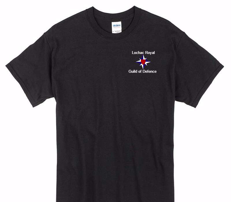 Custom Gildan 100% Cotton Black T-Shirt
