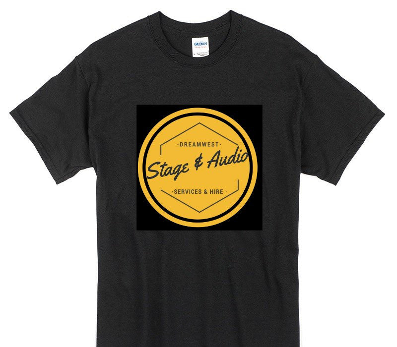 Custom Gildan 100% Cotton Black T-Shirt
