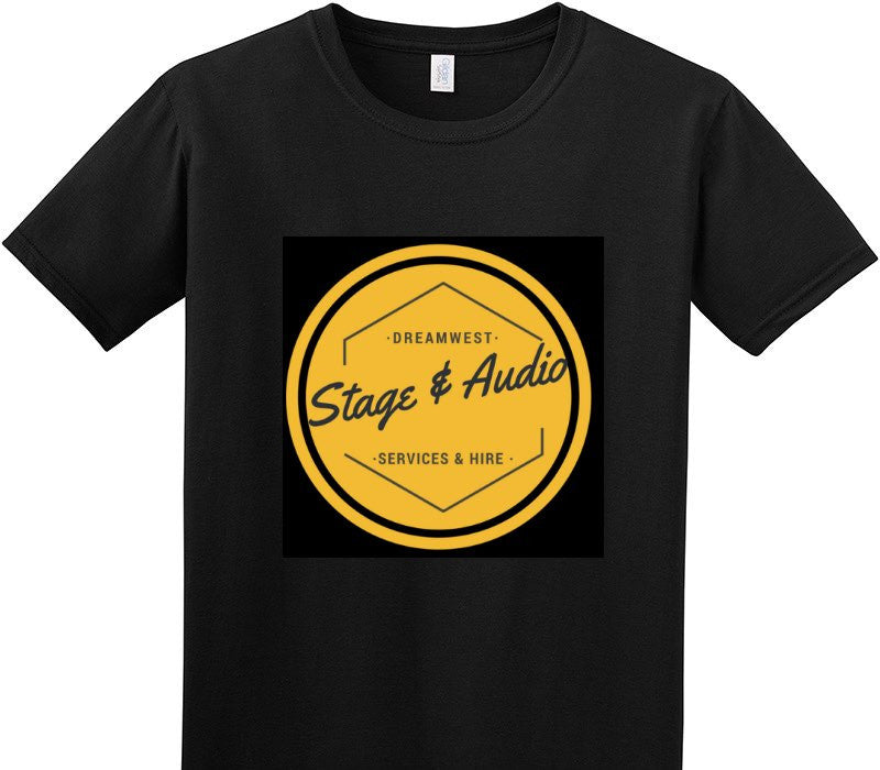 Custom Adult Soft Style 100% Cotton Black T-Shirt