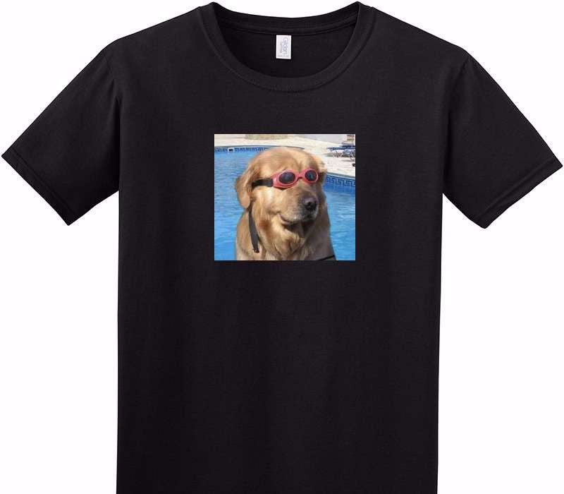 Custom Adult Soft Style 100% Cotton Black T-Shirt