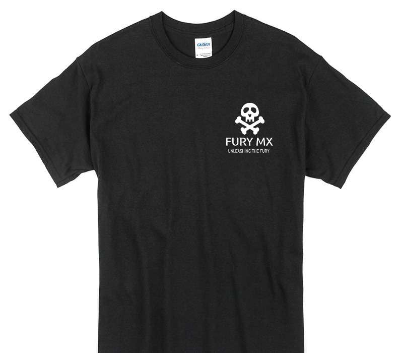 Custom Gildan 100% Cotton Black T-Shirt