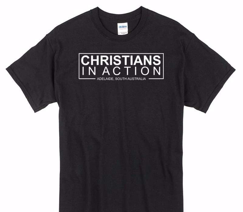 Custom Gildan 100% Cotton Black T-Shirt