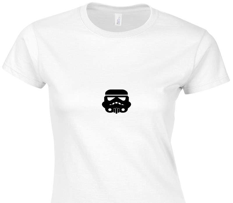 Custom Womens Soft Style 100% Cotton White T-Shirt