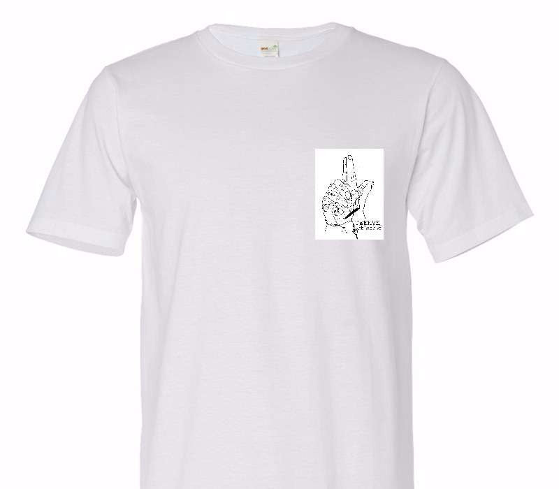 Custom Adult 100% Organic Cotton White T-Shirt