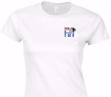 Custom Womens Soft Style 100% Cotton White T-Shirt