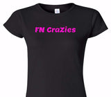 Custom Womens Soft Style 100% Cotton Black T-Shirt