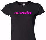 Custom Womens Soft Style 100% Cotton Black T-Shirt