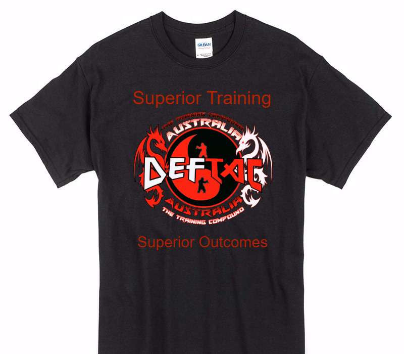 Custom Gildan 100% Cotton Black T-Shirt