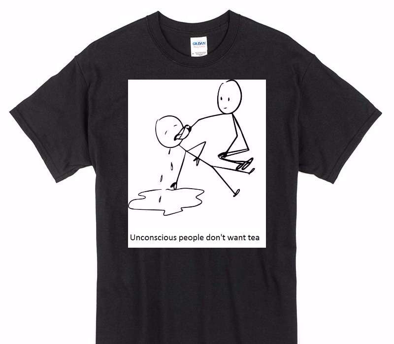 Custom Gildan 100% Cotton Black T-Shirt