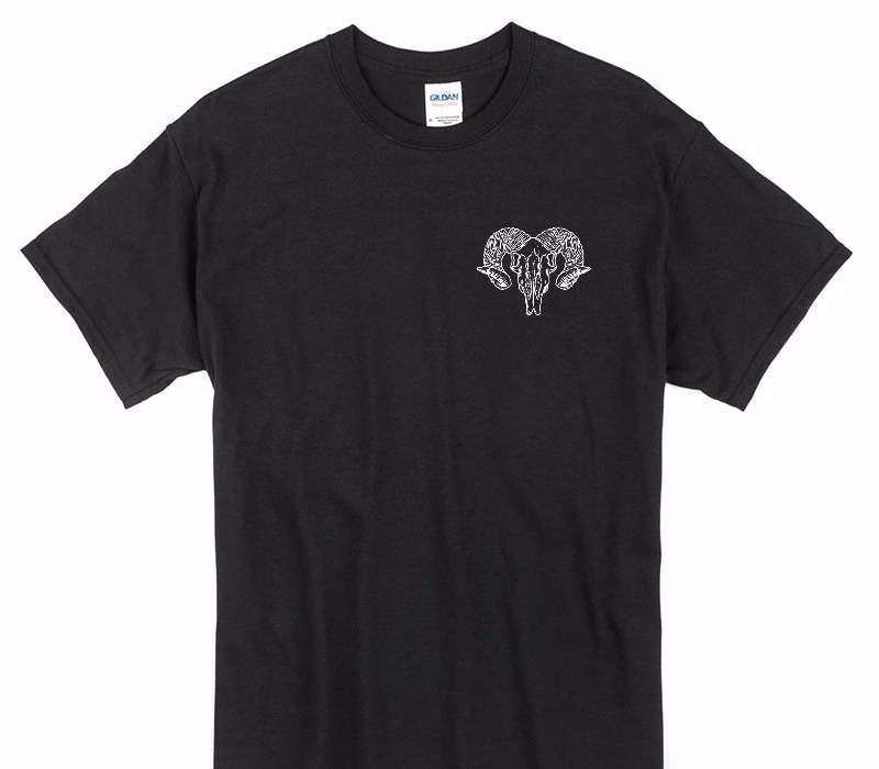 Custom Gildan 100% Cotton Black T-Shirt