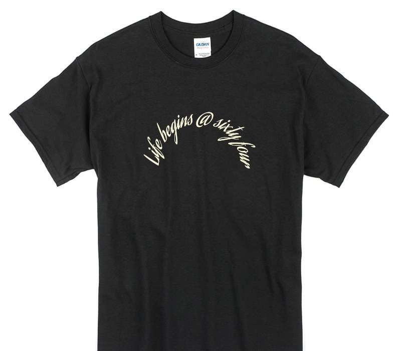 Custom Gildan 100% Cotton Black T-Shirt