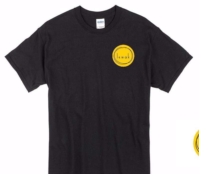 Custom Gildan 100% Cotton Black T-Shirt
