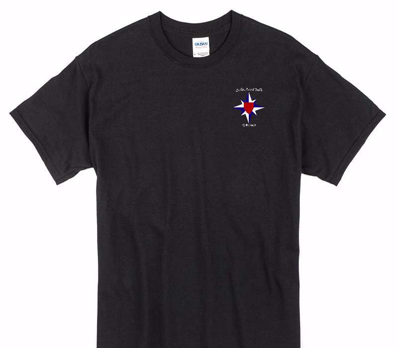 Custom Gildan 100% Cotton Black T-Shirt