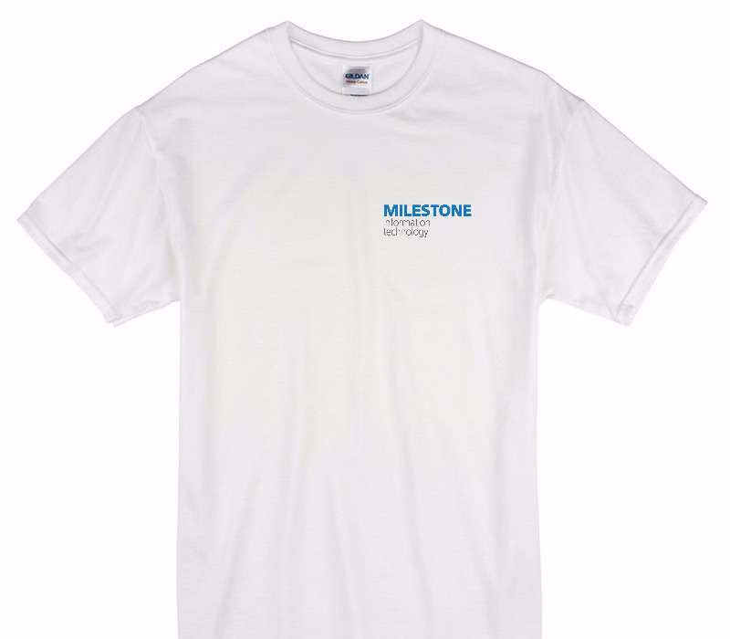 Custom Gildan 100% Cotton White T-Shirt