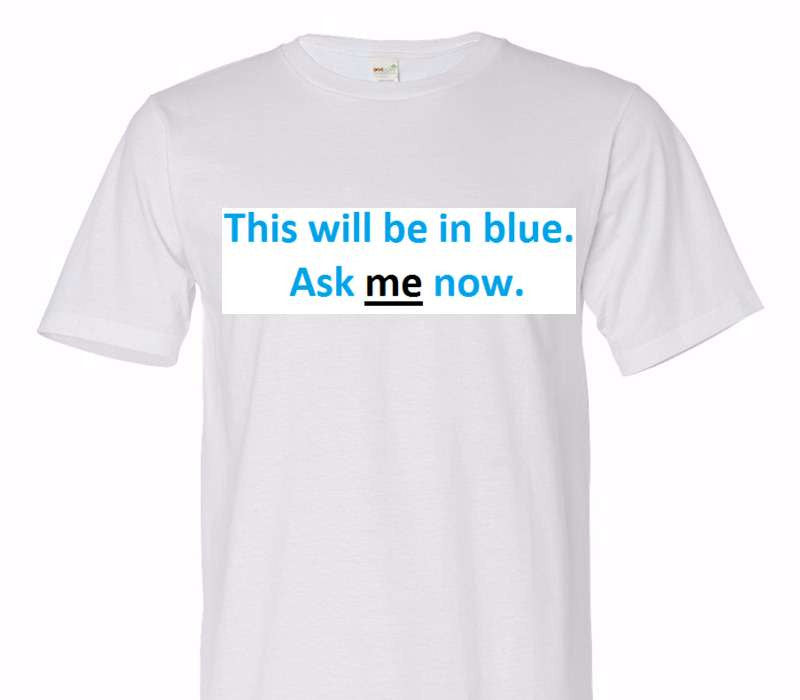 Custom Adult 100% Organic Cotton White T-Shirt