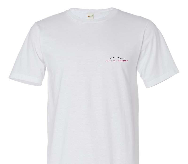 Custom Adult 100% Organic Cotton White T-Shirt