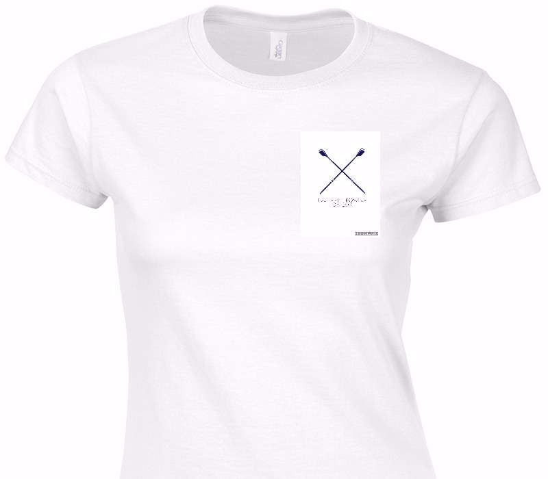 Custom Womens Soft Style 100% Cotton White T-Shirt