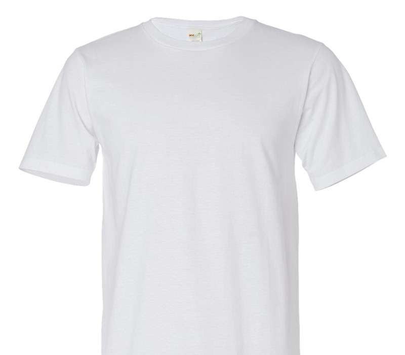 Custom Adult 100% Organic Cotton White T-Shirt