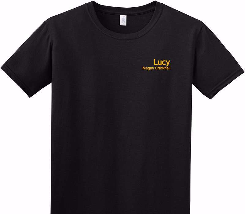 Custom Adult Soft Style 100% Cotton Black T-Shirt