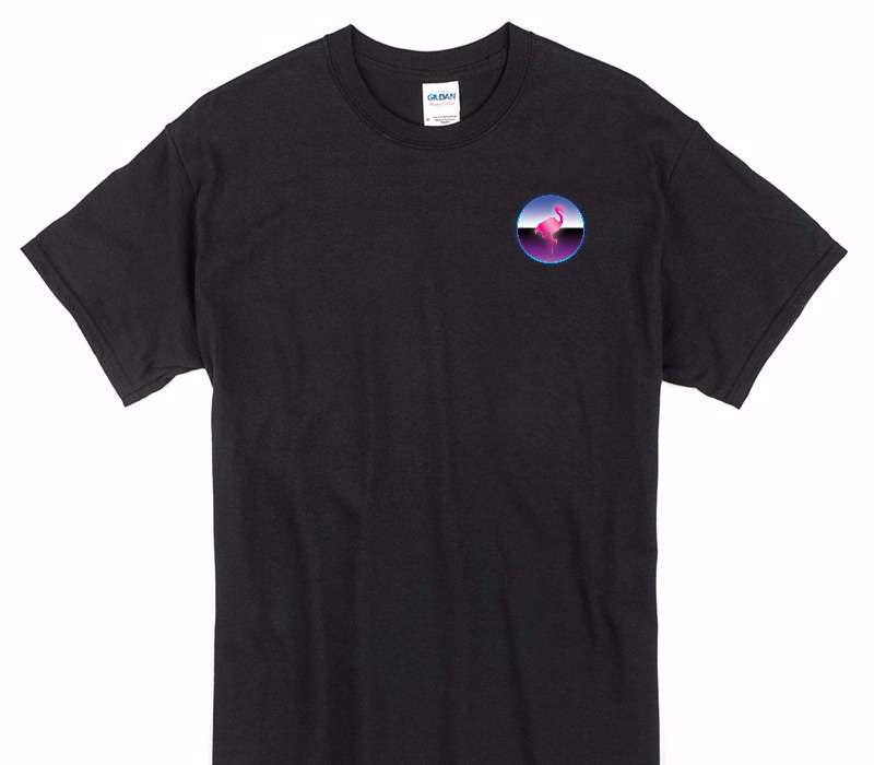 Custom Gildan 100% Cotton Black T-Shirt