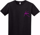 Custom Adult Soft Style 100% Cotton Black T-Shirt