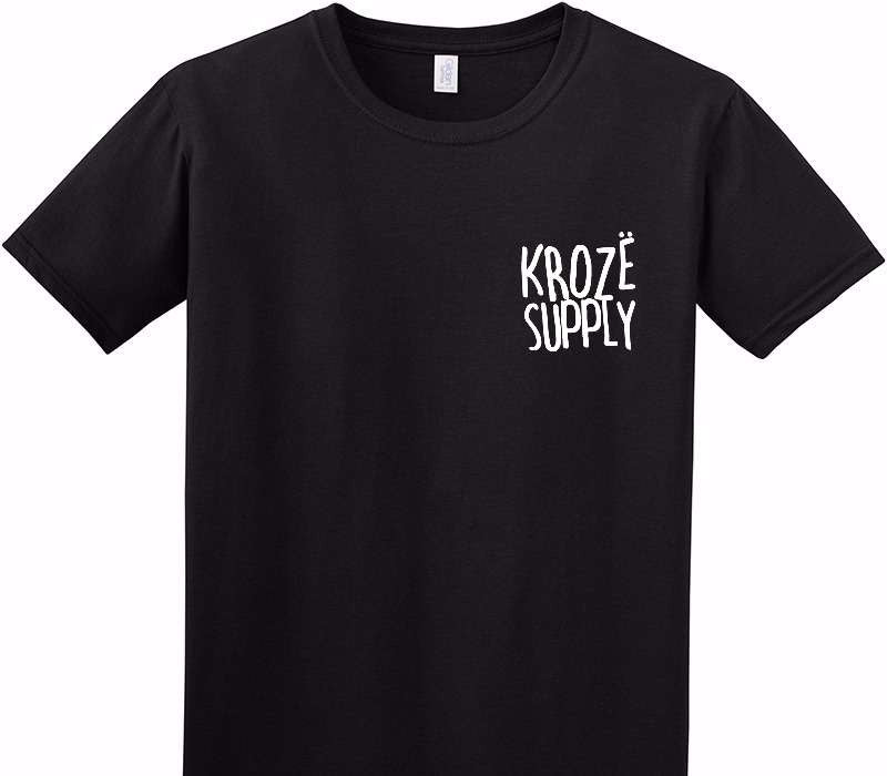 Custom Adult Soft Style 100% Cotton Black T-Shirt