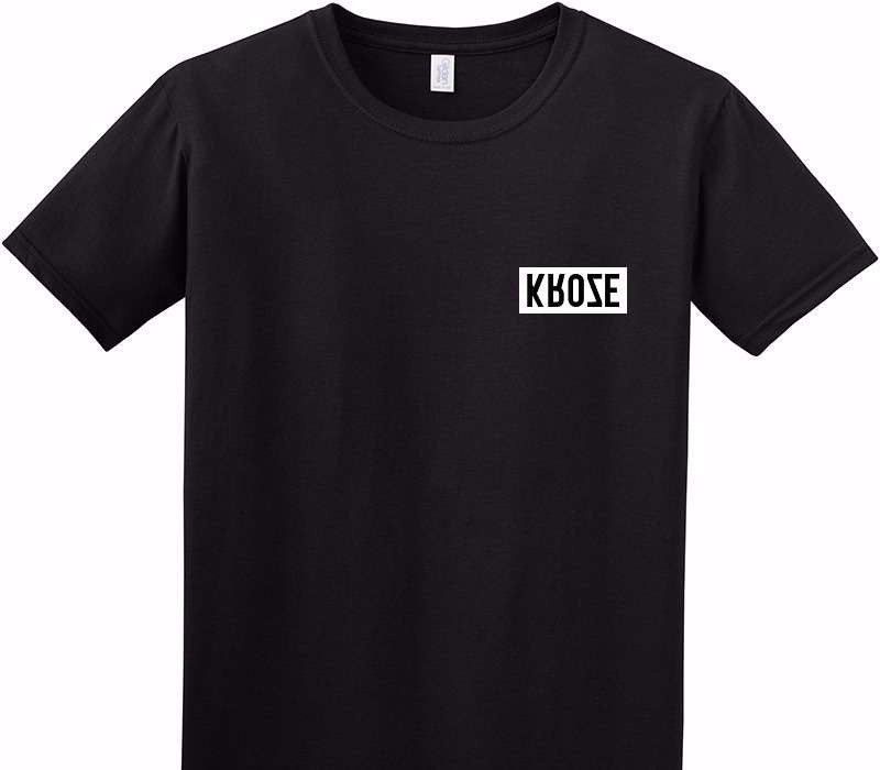 Custom Adult Soft Style 100% Cotton Black T-Shirt