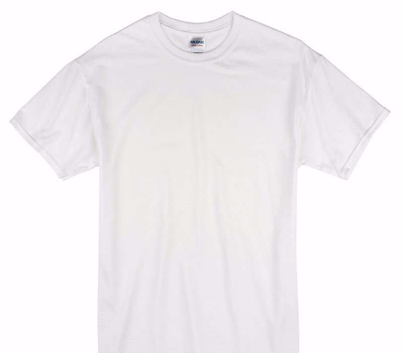 Custom Gildan 100% Cotton White T-Shirt