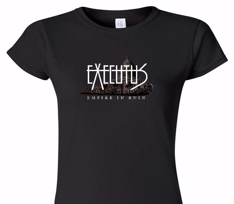Custom Womens Soft Style 100% Cotton Black T-Shirt