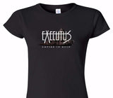 Custom Womens Soft Style 100% Cotton Black T-Shirt