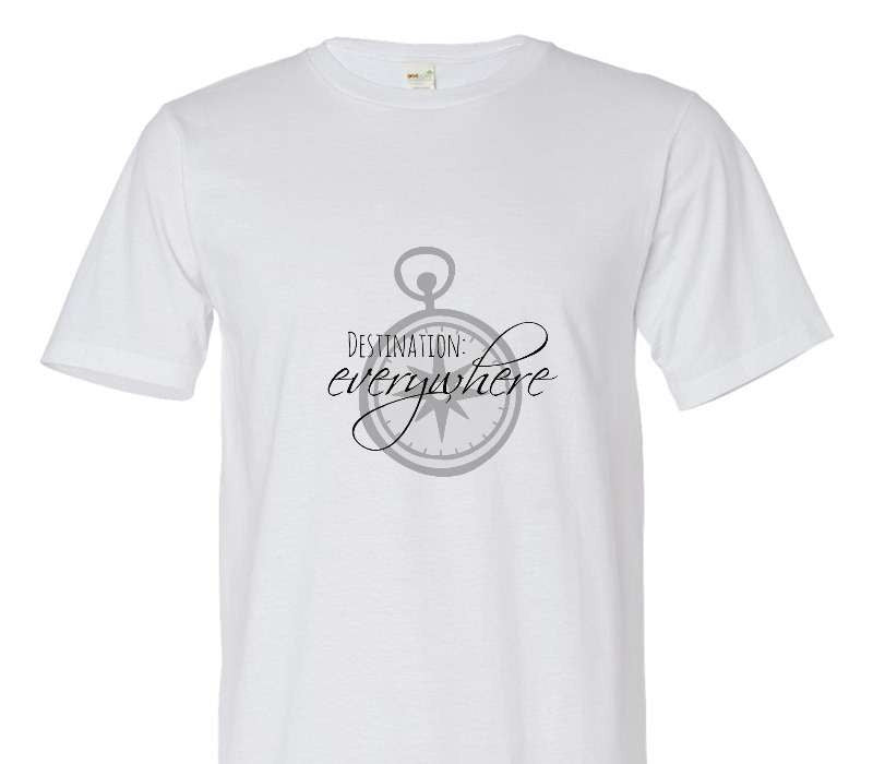 Custom Adult 100% Organic Cotton White T-Shirt