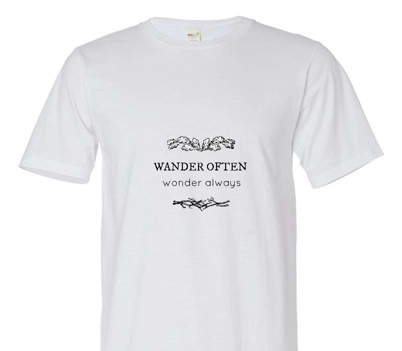 Custom Adult 100% Organic Cotton White T-Shirt