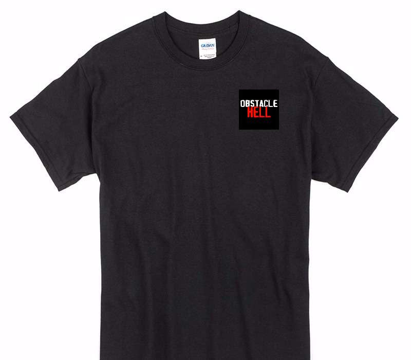 Custom Gildan 100% Cotton Black T-Shirt
